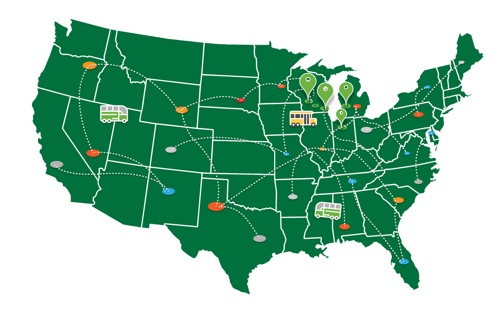 GO Riteway Service Area Travel Map